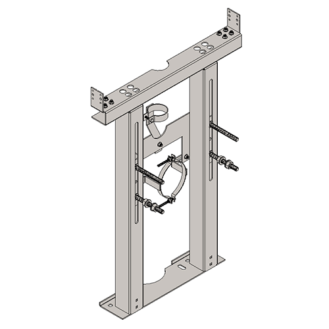 Soporte para wc monobloc suspendido para paredes de plasterboard