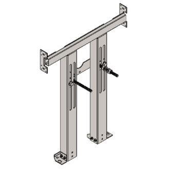 Soporte universal para inodoros suspensidos para pared en pladur