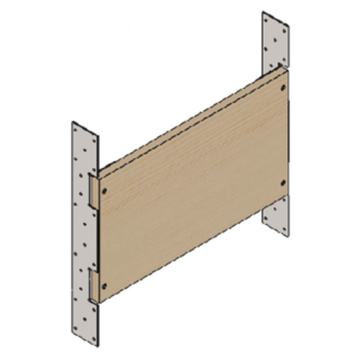 Tabla en melamina h30  entre ejes 60