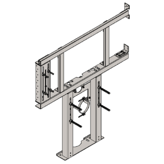 Soporte para monobloque suspendido wc y r / l bar plegable para paredes de yeso