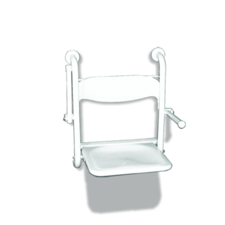 Asiento abatible para ducha con brazos