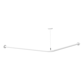 Sostiene cortina angular cm.120x80 con soporte